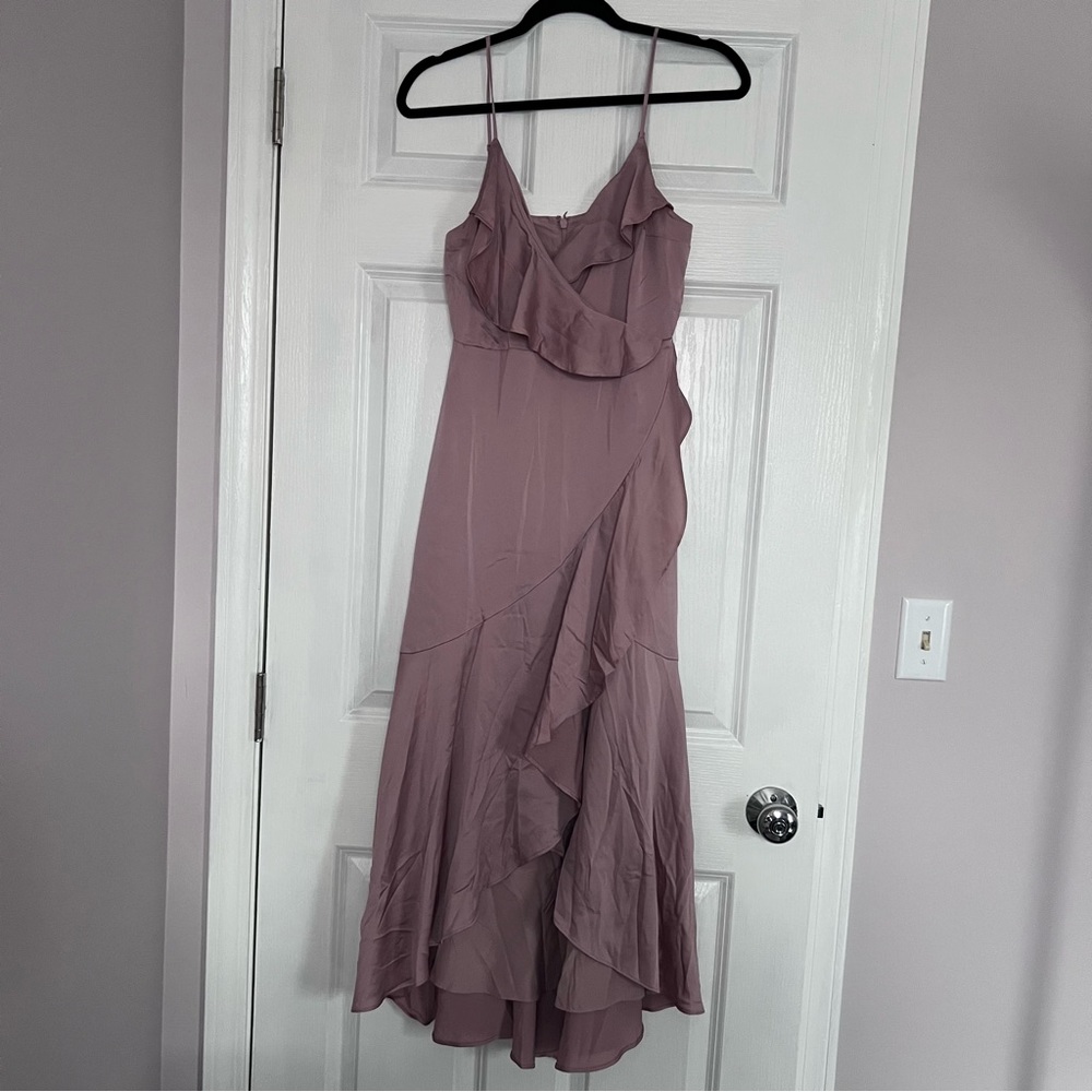 Mauve Sayin Ruffle Dress